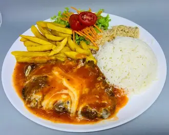 Bife à parmegiana