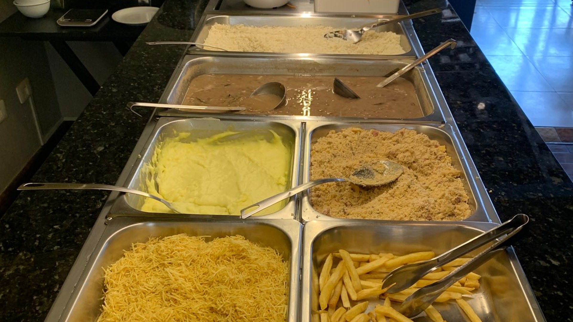 Opções do dia no buffet